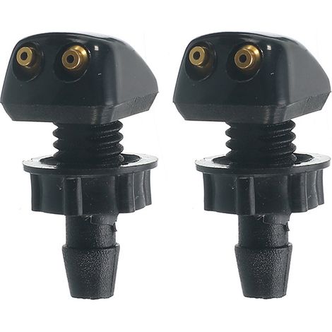 SHINING HOUSE 2 pcs Buses de Lave-Glace Avant Voiture Jet de Pulvérisation, Petit D'essuie-Glace de Lave-Glace Universelles Buses de Pare-Brise de Voiture, Buse D'essuie-Glace de Lave-Glace Voiture (1/5)