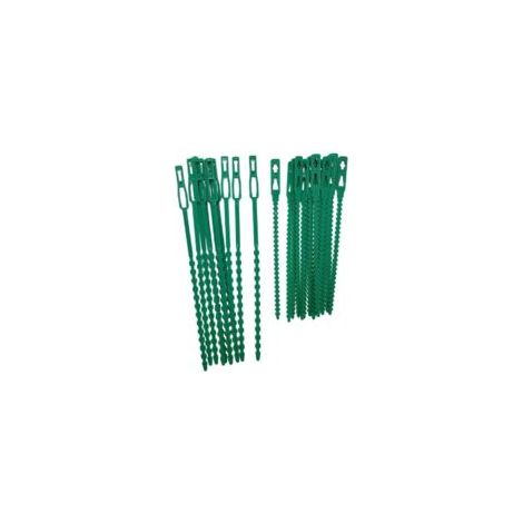 Fascette regolabili per piante, confezione da 200 – Fascette in plastica per giardino – Fascette riutilizzabili per piante verdi e arbusti - Crezuo (1/4)