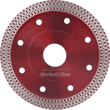 Ultradünnes Sägeblatt aus Manganlegierungsstahl 65, roter Diamant, scharf für Porzellan und Granit, 10,4 cm (4,1 Zoll). (1/5)