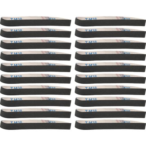 Lot 20 bandes abrasives 520x20mm – 240 – rouleaux papier verre – ébavurage – ponceuse bande