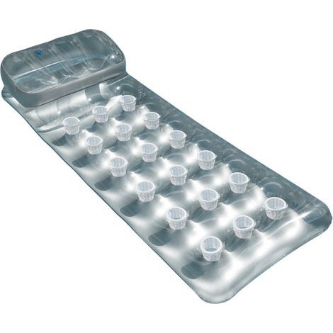 Intex – Matelas gonflable de piscine 188 x 71 cm – Vinyle résistant – 18 poches pour stabilité – Confort ergonomique