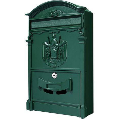 CASSETTA POSTALE PER POSTA ARTISTICA ALLUMINIO ESTERNO VERDE VULCANIA (1/5)
