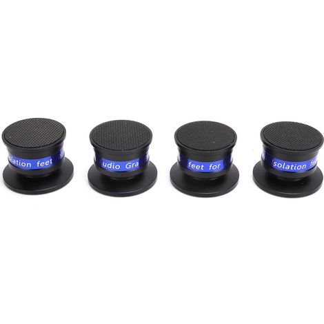 Pieds d'isolation Preffair pour platine vinyle, pointes d'isolation audio pour amplificateur CD/DVD, noir