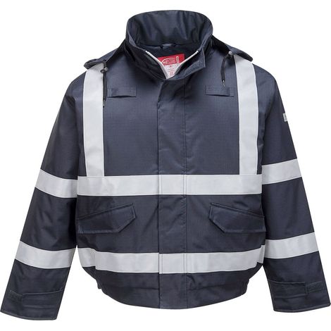 Giubbotto caldo Bizflame Pioggia FR Multi Protezione Marine 6XL