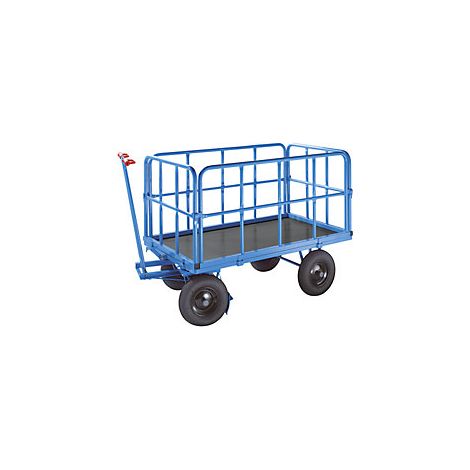 eurokraft pro  Carrello a pianale con timone  portata 500 kg 