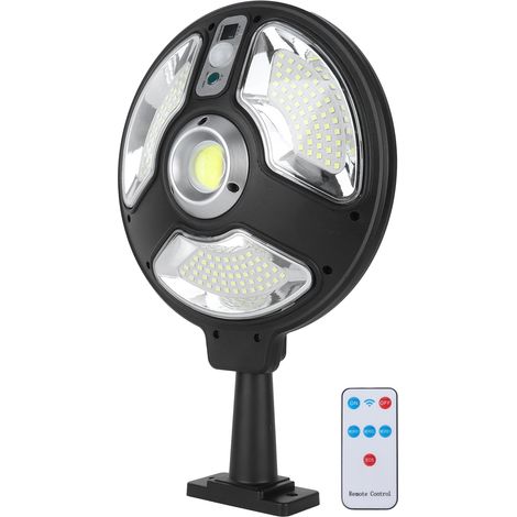 Wasserdichte LED-Solar-Stehleuchte für den Außenbereich mit Bewegungssensor und Fernbedienung, Garten-/Villa-Dekoration, Wandbeleuchtung (1/5)