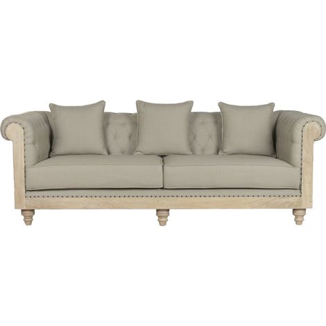 Sofa Madera Poliester 225X87X79 3 Cojines (1/5)