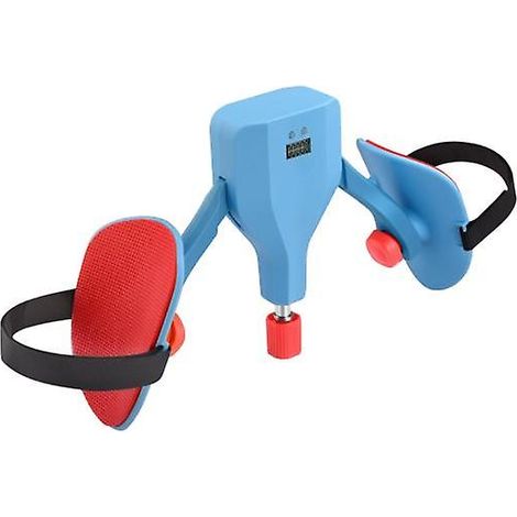 Appareil de musculation des cuisses et du plancher pelvien avec résistance réglable, rotatif à 360°, pour le renforcement des jambes (bleu). (1/5)