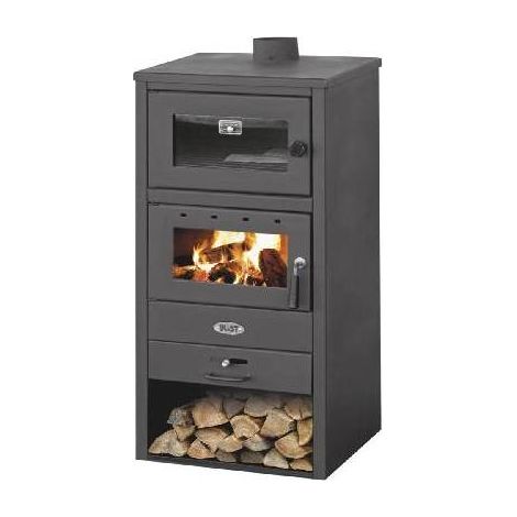 STUFA A LEGNA CON FORNO GIORGIA 10-12 KW Misura: Nera