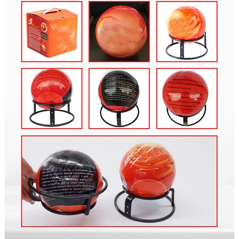 Bombe extinctrice portable à poudre sèche à lancer à la main, 4 kg, extincteur pour incendies d'entrepôt et de forêt, boule extinctrice automatique. (1/5)