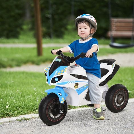 Rutschauto, Rutschfahrzeug mit Musik und Scheinwerfer, Kinderfahrzeug im Rennmotorrad-Design, bis 20kg 18-36 Monate Blau (1/5)