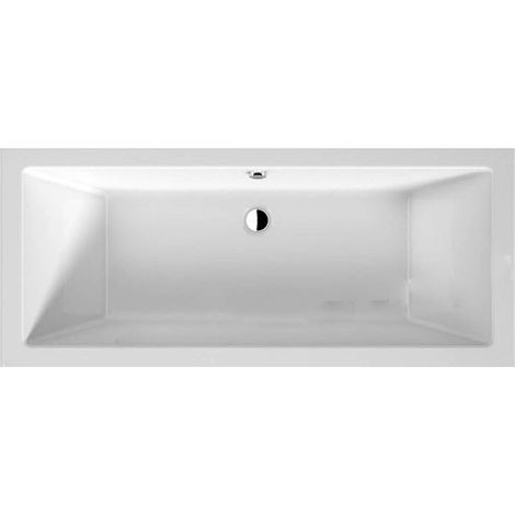 Jika Cubito Pure - Bañera 180x80 cm, desagüe en el centro, blanco H2254200000001 (1/2)