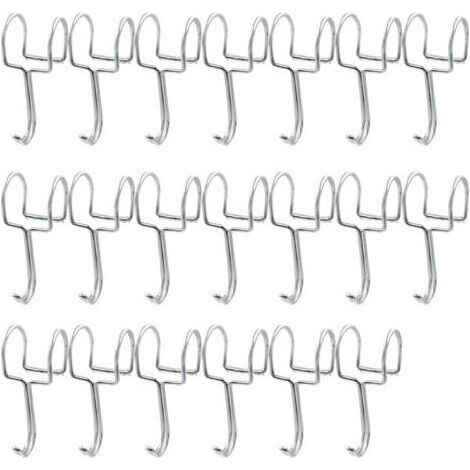 20 Stück S-Haken, Edelstahlhaken, S-förmige Metallhaken, Haken für Weihnachtsdekoration, Haken für Partybeleuchtung, für Küche, Badezimmer, Schlafzimmer und Büro (23-26 mm) (1/5)