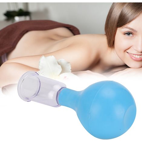 Balle de massage en caoutchouc pour thérapie par ventouses et soulagement musculaire - Bleu (1/5)