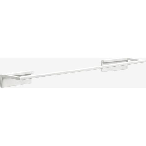 Toilette mural adhésif avec barre de 45 cm pour salle de bain en acier inoxydable Jalter SKLUM Blanc (1/5)