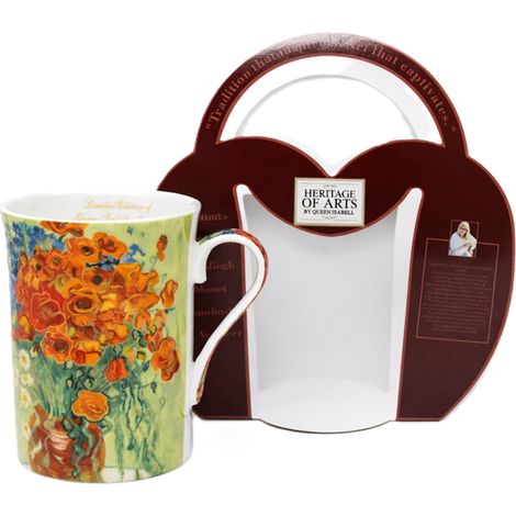 Porzellantasse 290 ml „Mohnblumen“ – Vincent van Gogh als Geschenk (1/5)