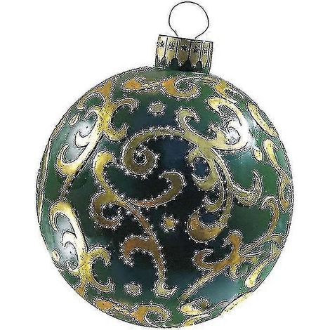 Riesiger aufblasbarer Weihnachtsball aus PVC, dekoriert (1/2)