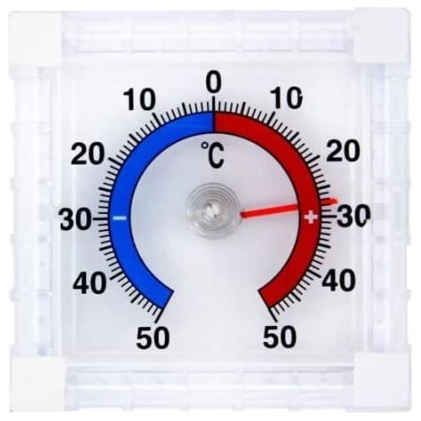 Thermomètre de fenêtre intérieur/extérieur auto-adhésif (1/4)