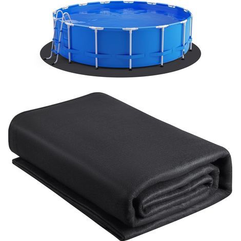 Tapis de Sol pour Piscine Ronde – 3.7 m, Protection Anti-Perforation, Antidérapant – Pour Piscines Hors Sol, Tapis Spa (1/5)