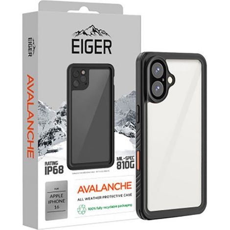 Coque 360° - - iPhone 16 - IP68 - Résistance aux chutes - Transparent