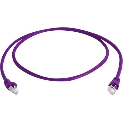Câble de raccordement réseau informatique RJ45 100008035 CAT 6a S/FTP violet 0.25 m R02704 (1/2)