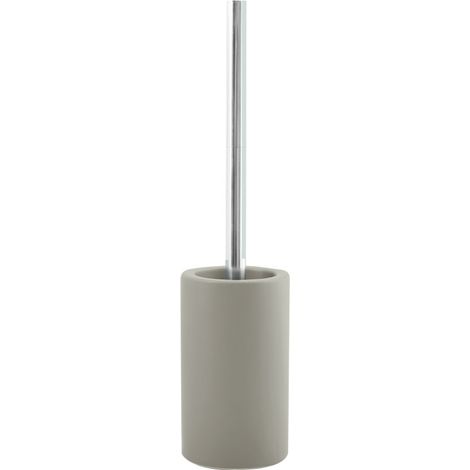 Brosse wc avec support Céramique TUBE-MATT Taupe mat Spirella