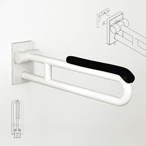 pba 01 Klappgriff ab-drehbar,Polster 605 aus Nylon