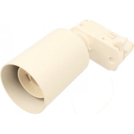 Sistema Illuminazione Binario Trifase Bianco, Binario Connettori Giunti Accessori (Portafaretto E27)