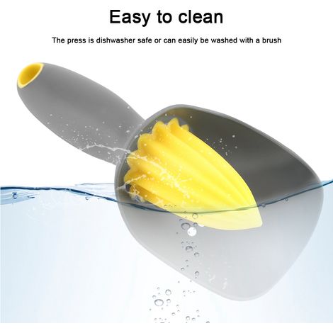 Ergonomische manuelle Zitruspresse für Zitronen, Limetten und Orangen – Kompakter schwarzer Entsafter, praktisches Küchengerät für frischen, selbstgemachten Saft (1/5)