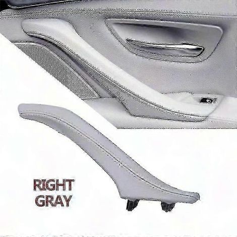 Türgriffblenden aus Leder für den Innenraum, vorne links und rechts, für BMW 5er F10 F11 F18 520i 523i 525i 528i 535i, Austauschset, schwarze Ausführung, Interieurzubehör (1/5)
