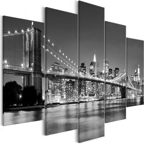 Quadro - Dream about New York (5 Parts) Wide - 225x100 (1/4)