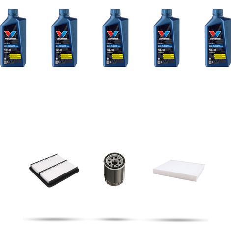 Kit tagliando 3 FILTRI e 5L OLIO compatibile con Mitsubishi Lancer VIII 2.0 16v 217kw dal 2008 (1/5)