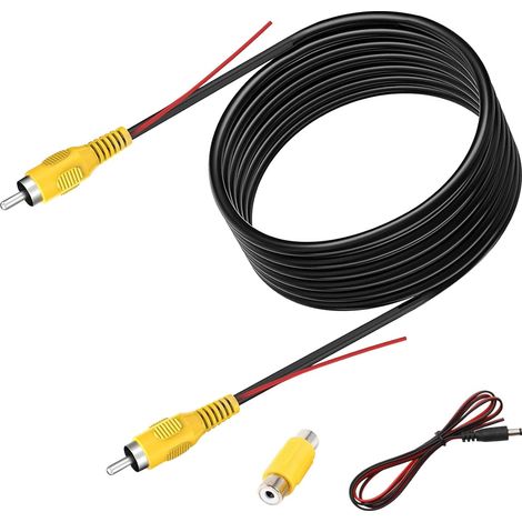Câble d'extension de caméra de recul de 10 m, câble vidéo RCA (1/5)