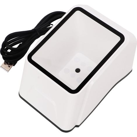 Scanner Code Barre - 1D 2D - Décodeur Rapide Automatique - Pour Paiement Mobile - Blanc - Unité