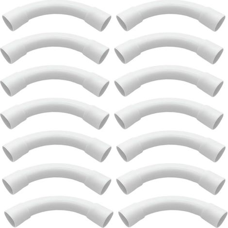 GDHZS- 16 Pièces Courbes-20mm Tuyau PVC Tubes RigidesInstallation Maison Sous-sol Mur Plafond Assemblage Câble Tuyau Usage Général Tous Types (1/5)