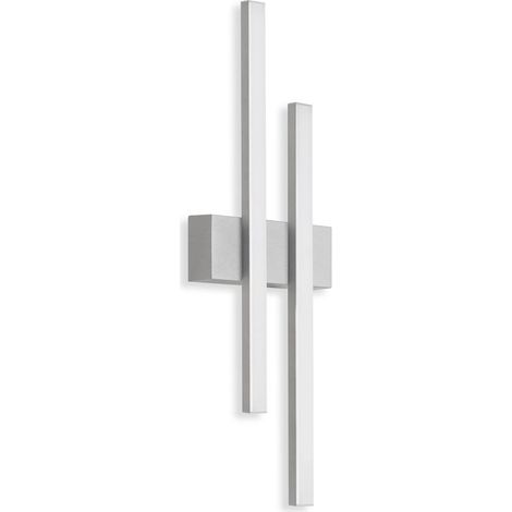 LED Außenwandleuchte 2-flammig 4000K IP44 4W silber Metall-Kunststoff Telefunken (1/5)
