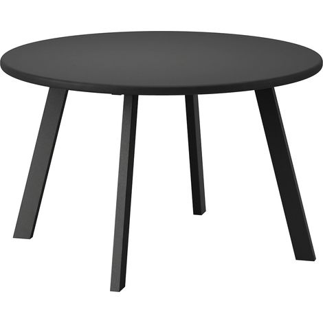 Table d'appoint métallique ronde étanche Ø70 x 42H Gris foncé