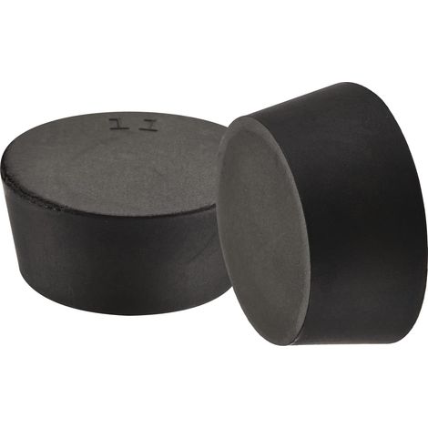 Caoutchouc Conique Bouchon 48mm à 56mm Solide Noir pour Bouchons, Liège, Bouchon d'égout, Bouchon tuyau d'eau, Bouchons pour instruments expérimentaux 5 Pièces (1/5)
