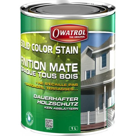 SOLID COLOR STAIN BLANC 1L MAT - 450 - OWATROL (1/5)