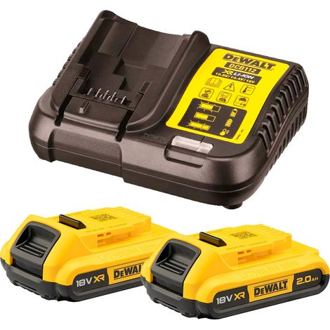 Pack baterías Dewalt DCB183 (2X2Ah) con cargador