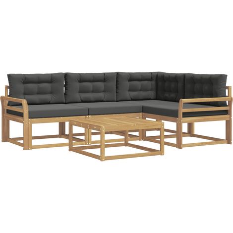 Outdoor Sofa Set 5 pcs White and Anthracite 79 x 79 x 37 cm vidaXL (1/5)