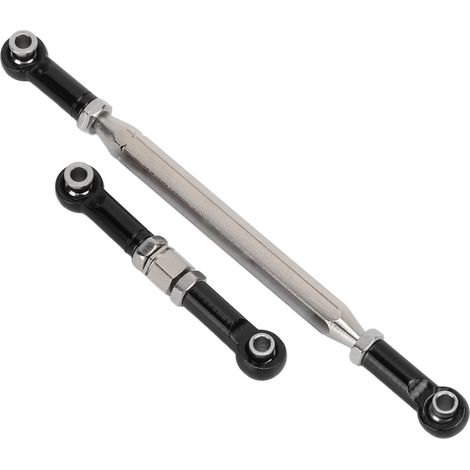 Tige de direction renforcée en métal pour servo, tringle de direction pour voiture RC MN D90 MN91 MN96 MN99S, pièce de rechange noire (1/5)