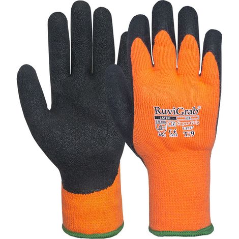 Guantes forrados antifrío - Talla 10