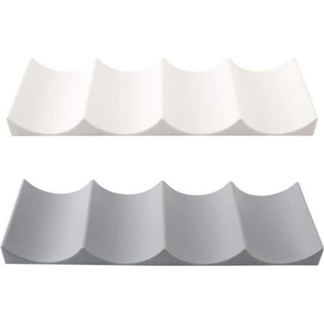 Porte Bouteille Vin,2Pcs Range Bouteille Frigo, Rangement Bouteille Frigo,Support Bouteille Vin,Étagère à Vin en Plastique (1/3)