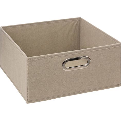Textil Aufbewahrungsbox Kleiderbox 31 x 15 cm grau