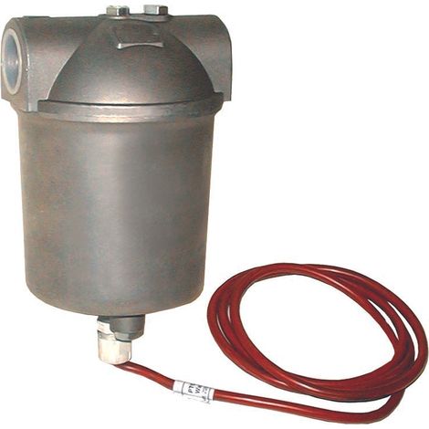 Filtro de gasóleo y fuel-oil 3/4 con elemento calefactor