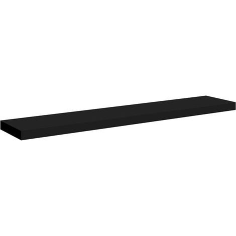 Maison Exclusive - Schweberegal Schwarz 120x23,5x3,8 cm MDF (1/5)