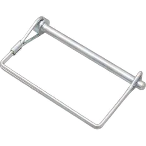 Pasador tubular de seguridad de 10 mm x 80 mm x 2,3 mm, acero galvanizado, 99124 (1/2)