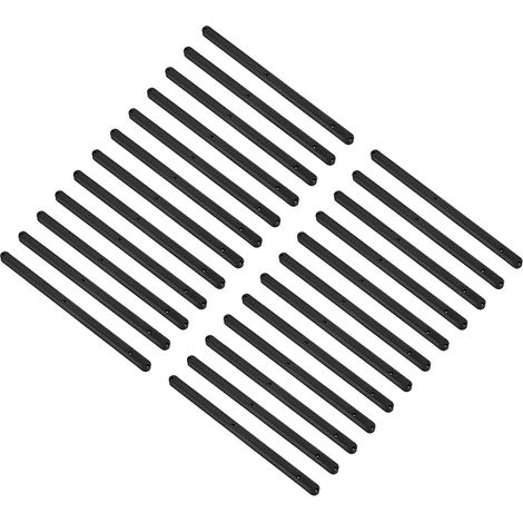24Pcs Glissières de tiroir 300mm Rails de tiroir (Noir) (1/5)