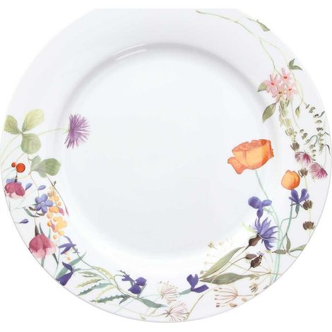 Tognana Piatto Atollo Flora da Portata Piano Rotondo D 31 Cm Porcellana Multicolor